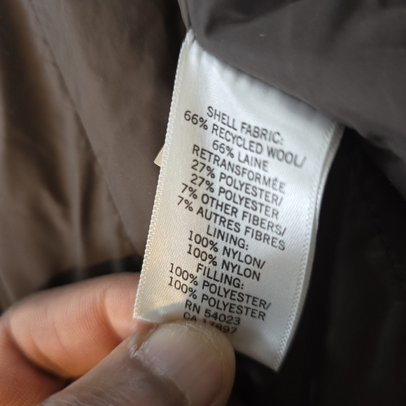 Banana Republic Green Wool Blend Winter Jacket Men Coat Hoodie Green Rare Heavy - Picture 12 of 16